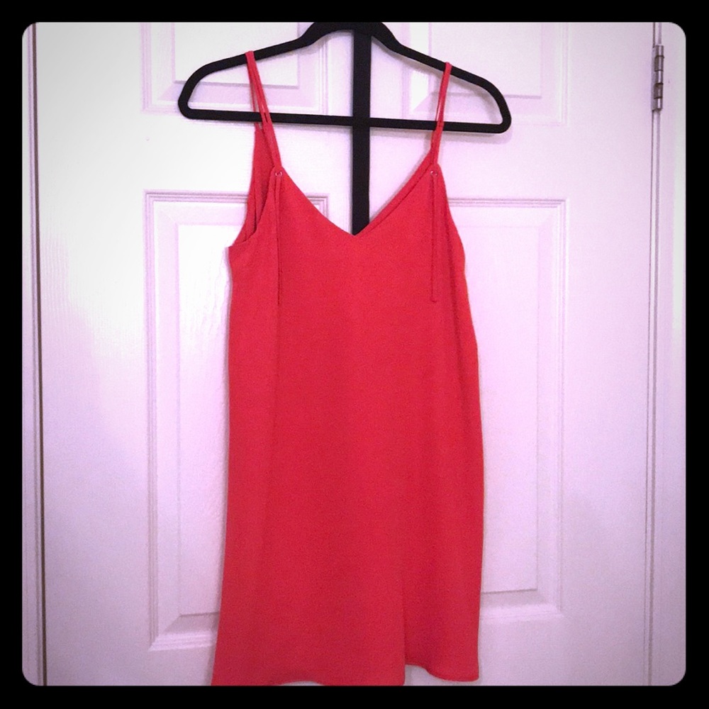 Bright Coral dress.